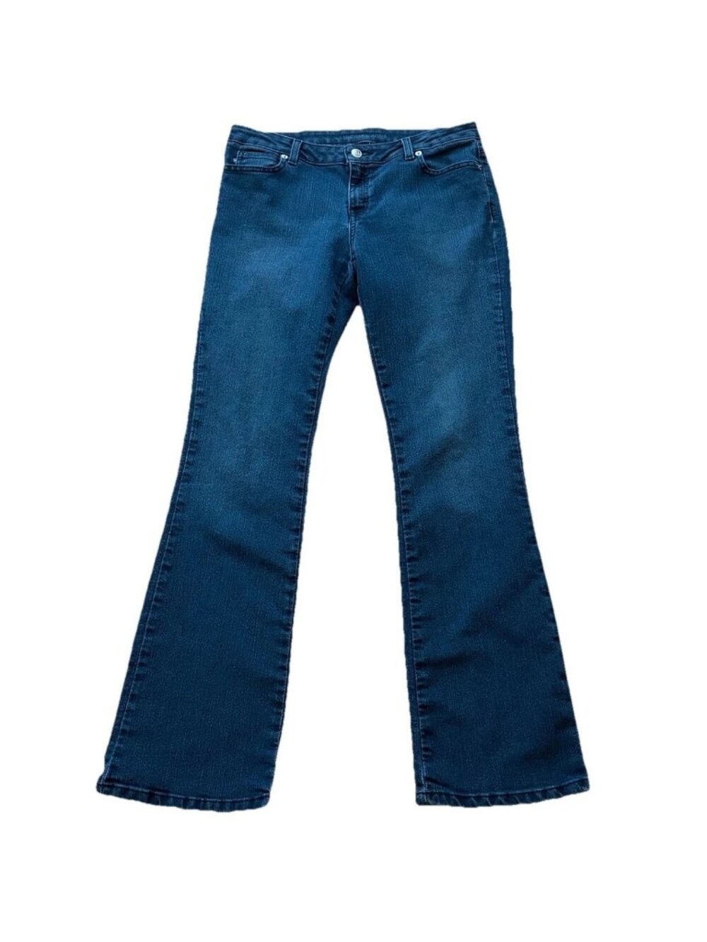 Michael Kors Women’s Size 8 Denim Flare Blue Mid Rise Stretch Jeans